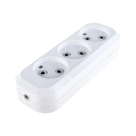 Колодка 3-х местная без заземления Makel - Артикул 10101025