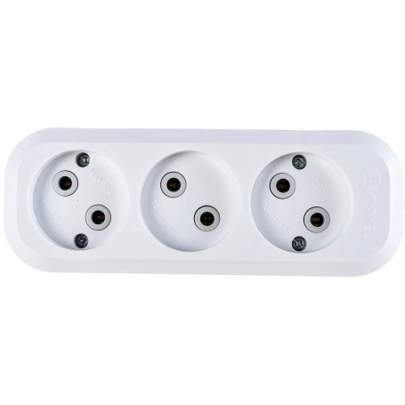 Колодка 3-х местная без заземления Makel - Артикул 10101025