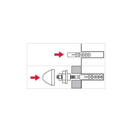 Комплект крепления раковины 8х120 мм, 2шт.
