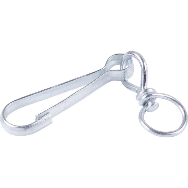 Карабин с вертлюгом тип А оцинкованный 70 мм (1 шт) №70 - Артикул 118802