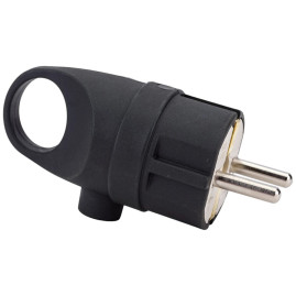 Вилка герметичная с кольцом м/з 16А IP44