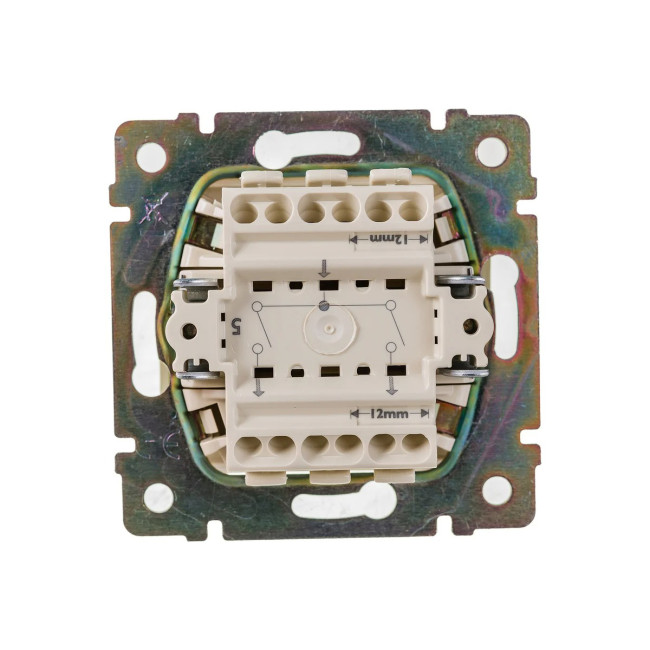 Выключатель двухклавишный, слоновая кость, Legrand Valena, 774305 - Артикул 774305