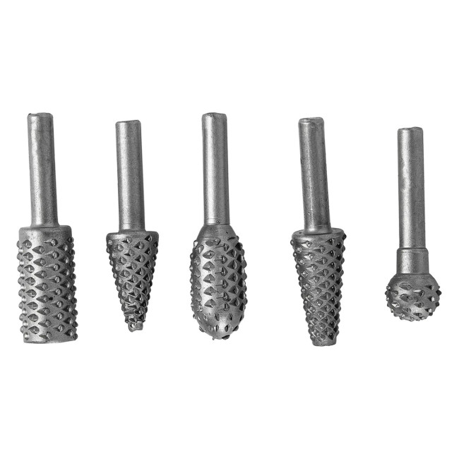 Набор шарошек по дереву 5 шт металические - Артикул 7049911