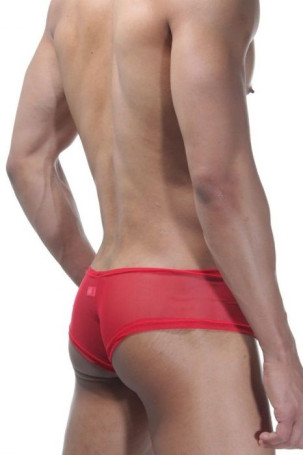 Сексуальные трусы-хипсы с золотистой вставкой - Артикул 399643