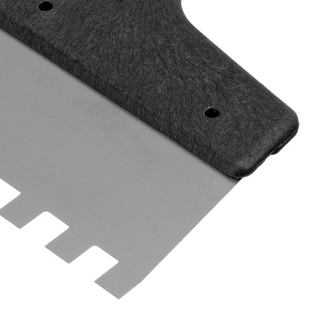 Шпатель из нержавеющей стали, 200 мм, зуб 10 х 10 мм, пластмассовая ручка - Артикул 8548211