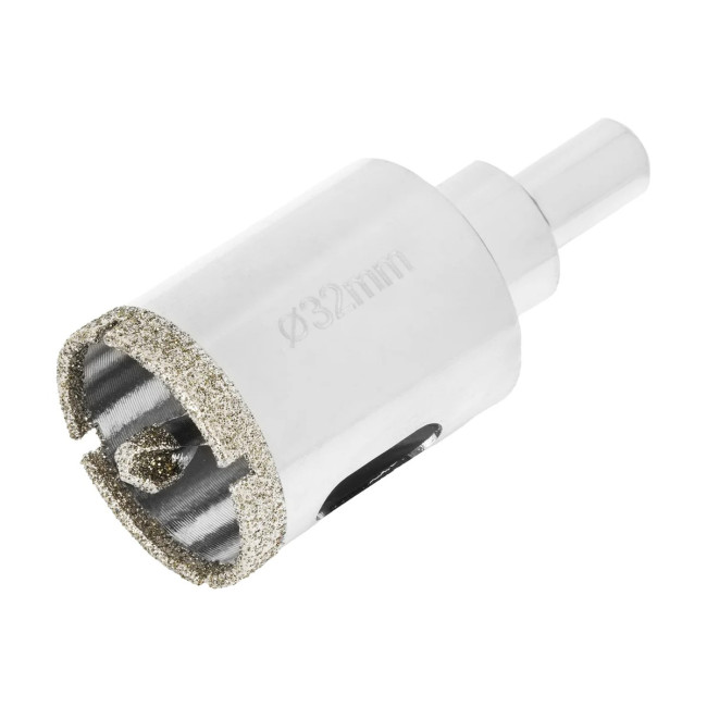 Сверло алмазное по керамограниту, 32 х 67 мм, трехгранный хвостовик - Артикул 72632311