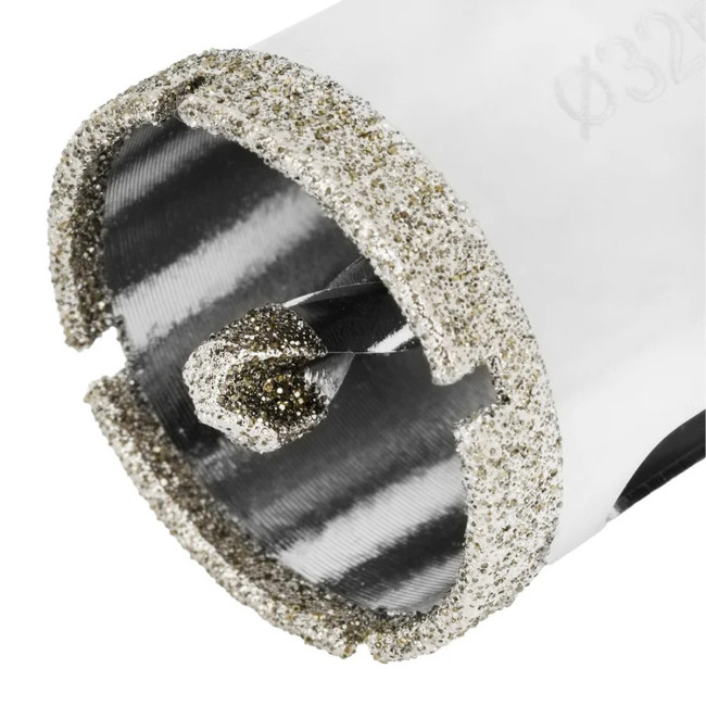 Сверло алмазное по керамограниту, 32 х 67 мм, трехгранный хвостовик - Артикул 72632311