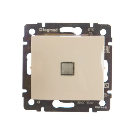 Выключатель одноклавишный, с подсветкой, слоновая кость, Legrand Valena, 774310 - Артикул 774310