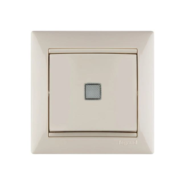 Выключатель одноклавишный, с подсветкой, слоновая кость, Legrand Valena, 774310 - Артикул 774310