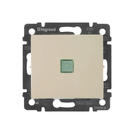 Выключатель одноклавишный, с подсветкой, слоновая кость, Legrand Valena, 774310 - Артикул 774310