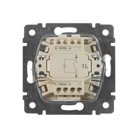 Выключатель одноклавишный, с подсветкой, слоновая кость, Legrand Valena, 774310 - Артикул 774310