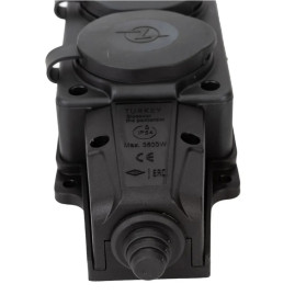 Колодка розеточная электрическая 4-х местная герметичная IP44 NE-AD